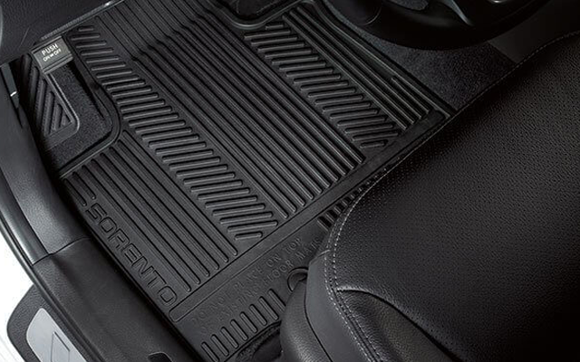 Kia All Weather Winter Mats - Sorento 2012-2013 (Front Row - Hook Style) 1UF13AC600